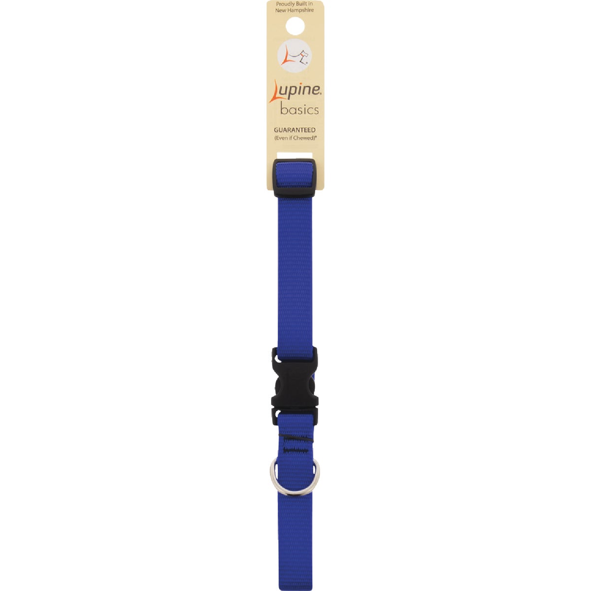 Lupine 3/4 In. Traditional Solid Blue 13 to 22 In. Adjustable Collar
