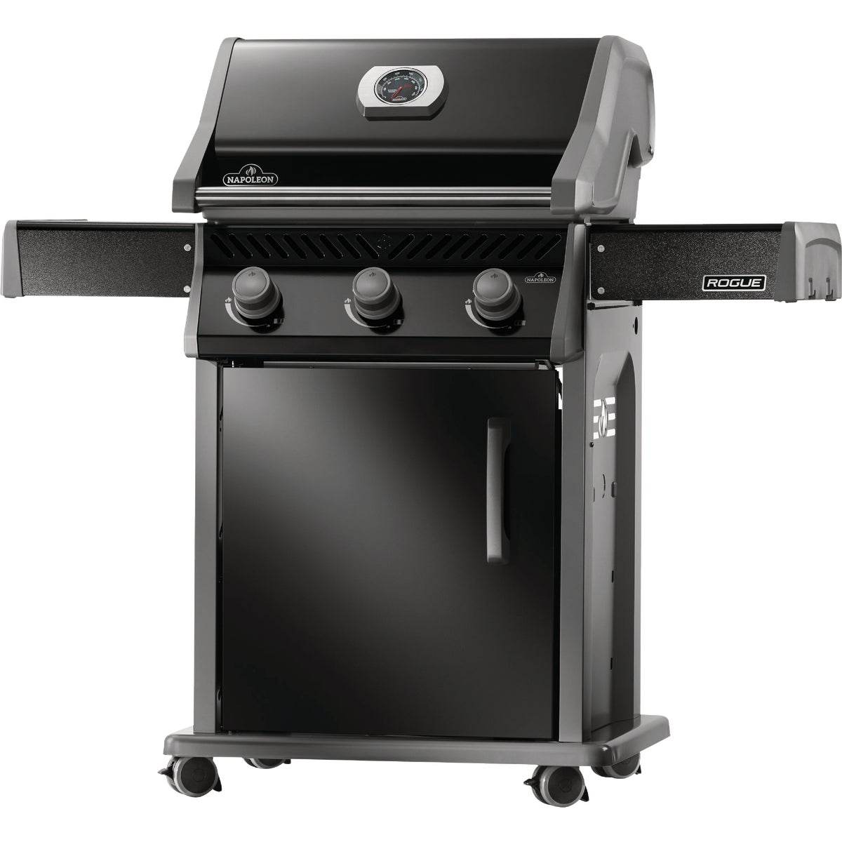 Napoleon Rogue 425 3-Burner with Stainless Steel Grids Natural Gas Grill, Black Image 3