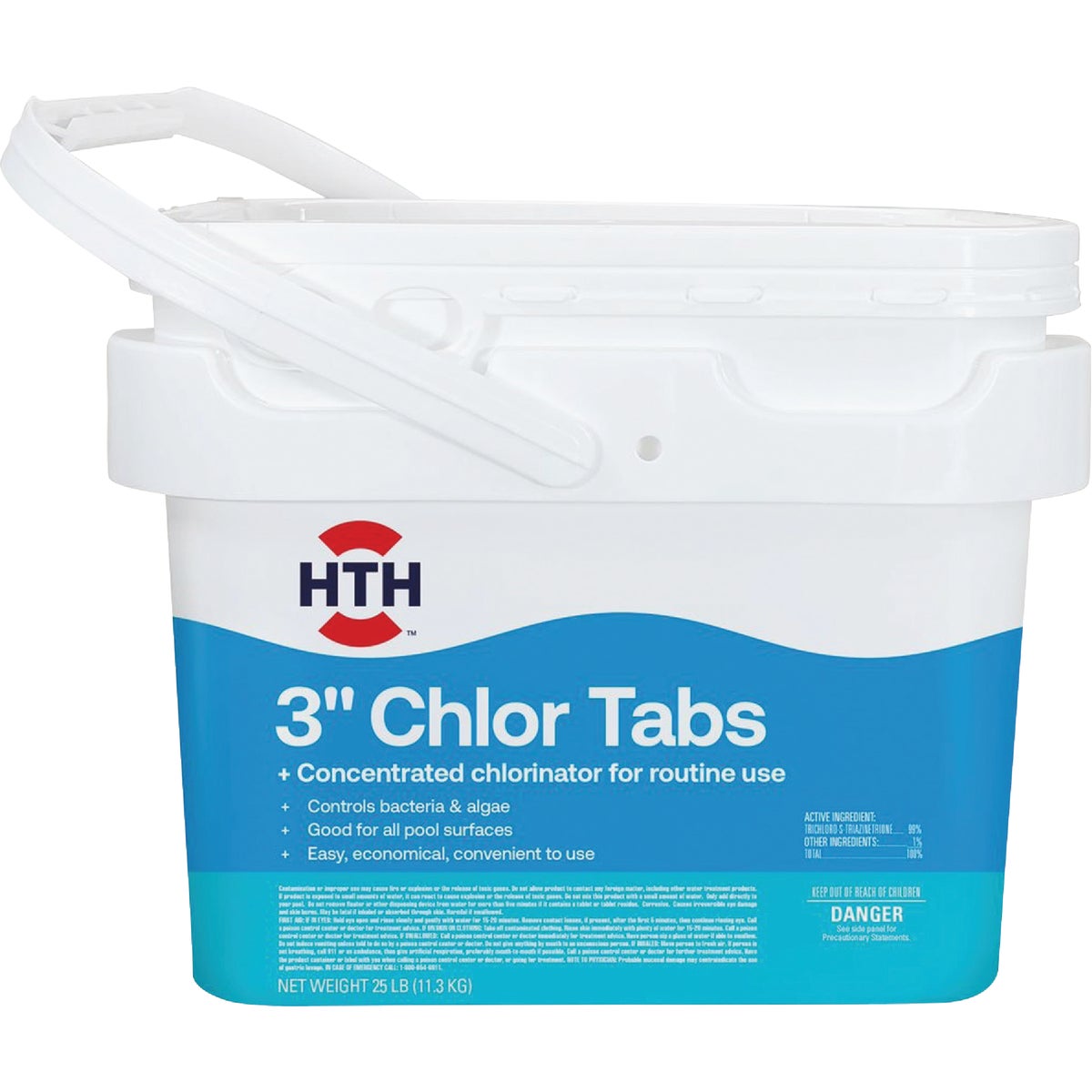 HTH Pool Care 3 In. 25 Lb. Chlorine Tabs