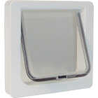 Ideal Pet 6-1/4 In. x 6-1/4 In. Small Plastic White Pet Door Image 1
