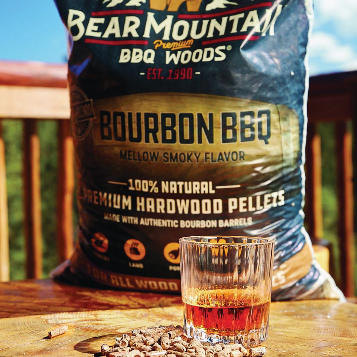 Bear Mountain BBQ Premium Woods 20 Lb. Bourbon Hardwood Pellet Image 3
