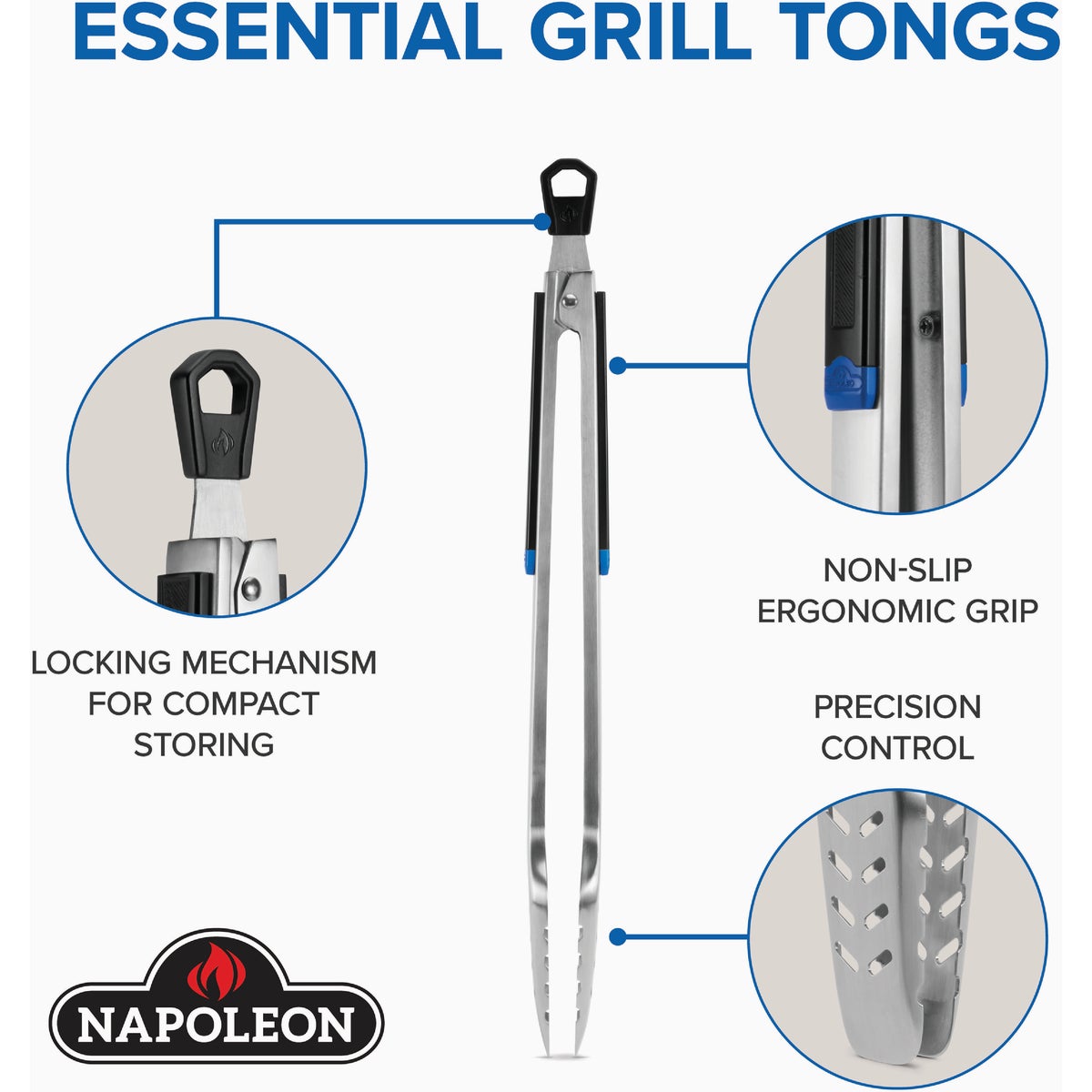 Napoleon 17 In. Grill Tongs Image 3