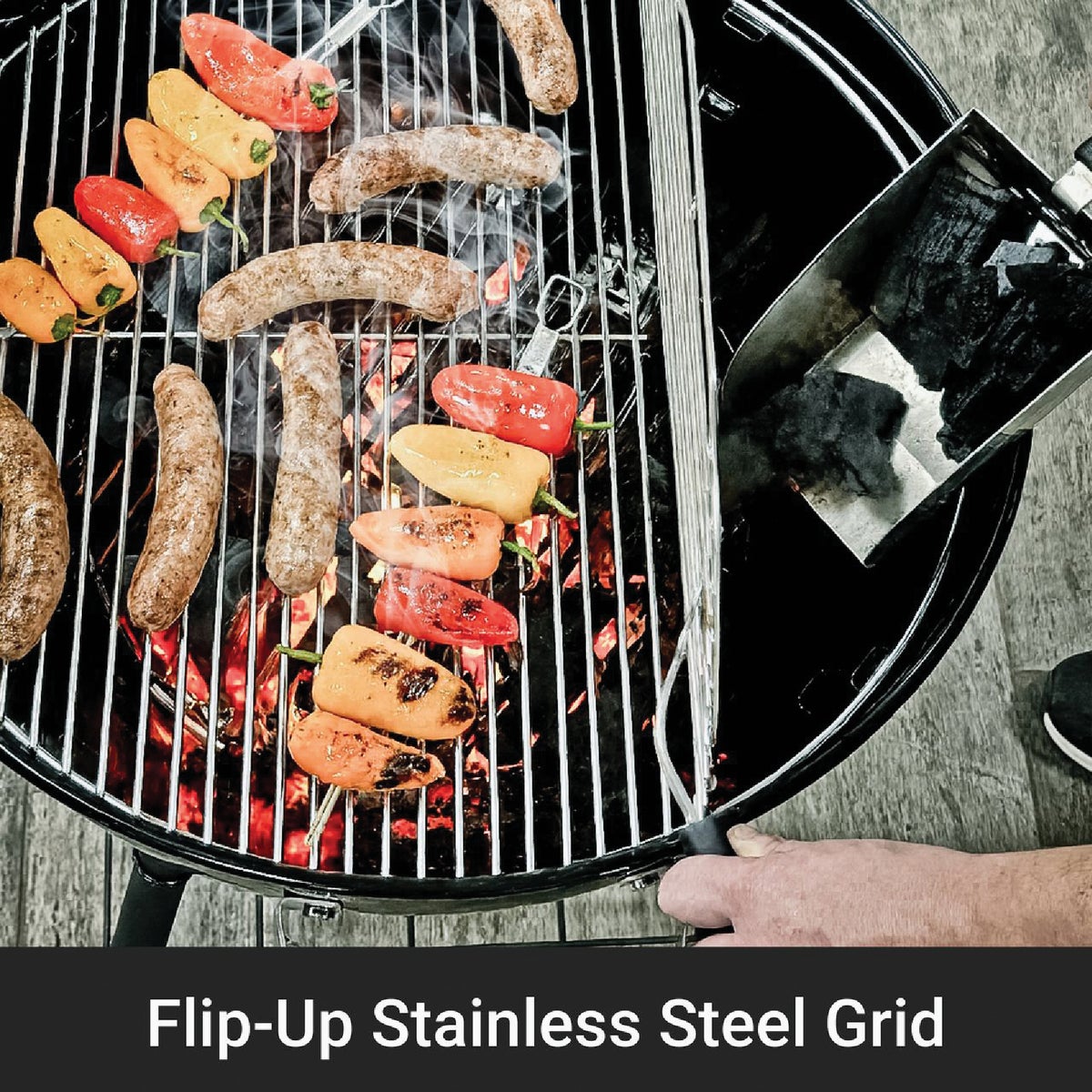 Broil King 18 In. Basic Kettle Charcoal Grill, Black Image 5