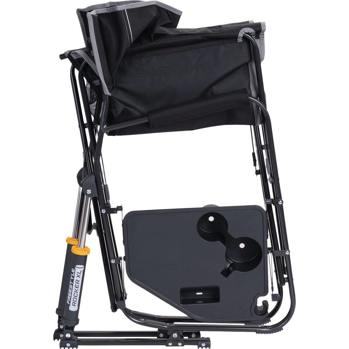 GCI Outdoor Freestyle Black XL Folding Rocker with Side Table Image 3