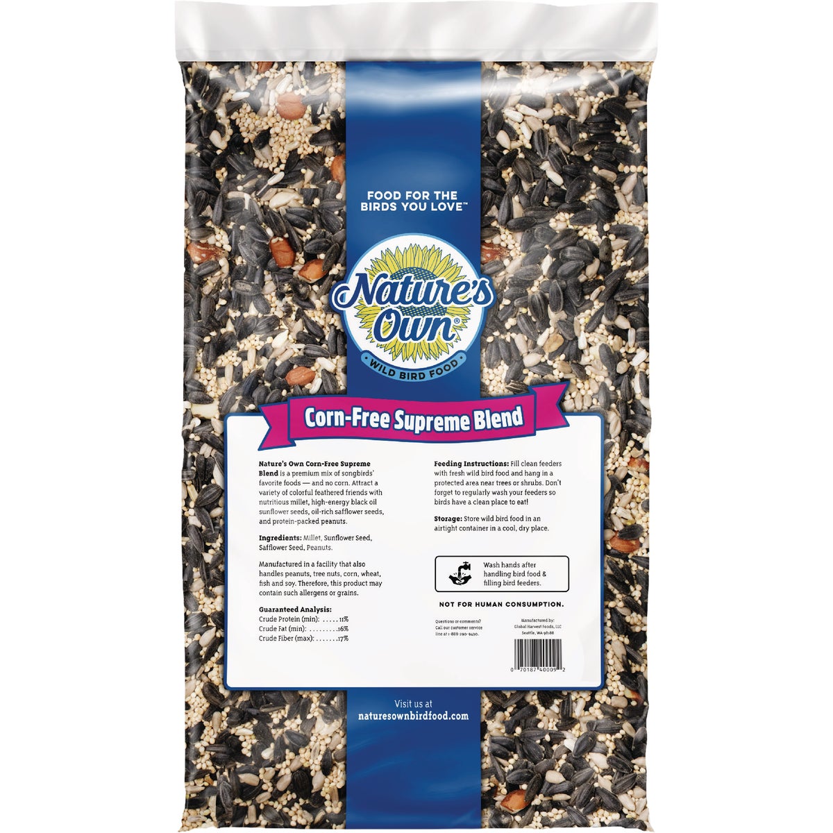 Nature's Own 20 Lb. Corn-Free Supreme Blend Bird Seed Image 2
