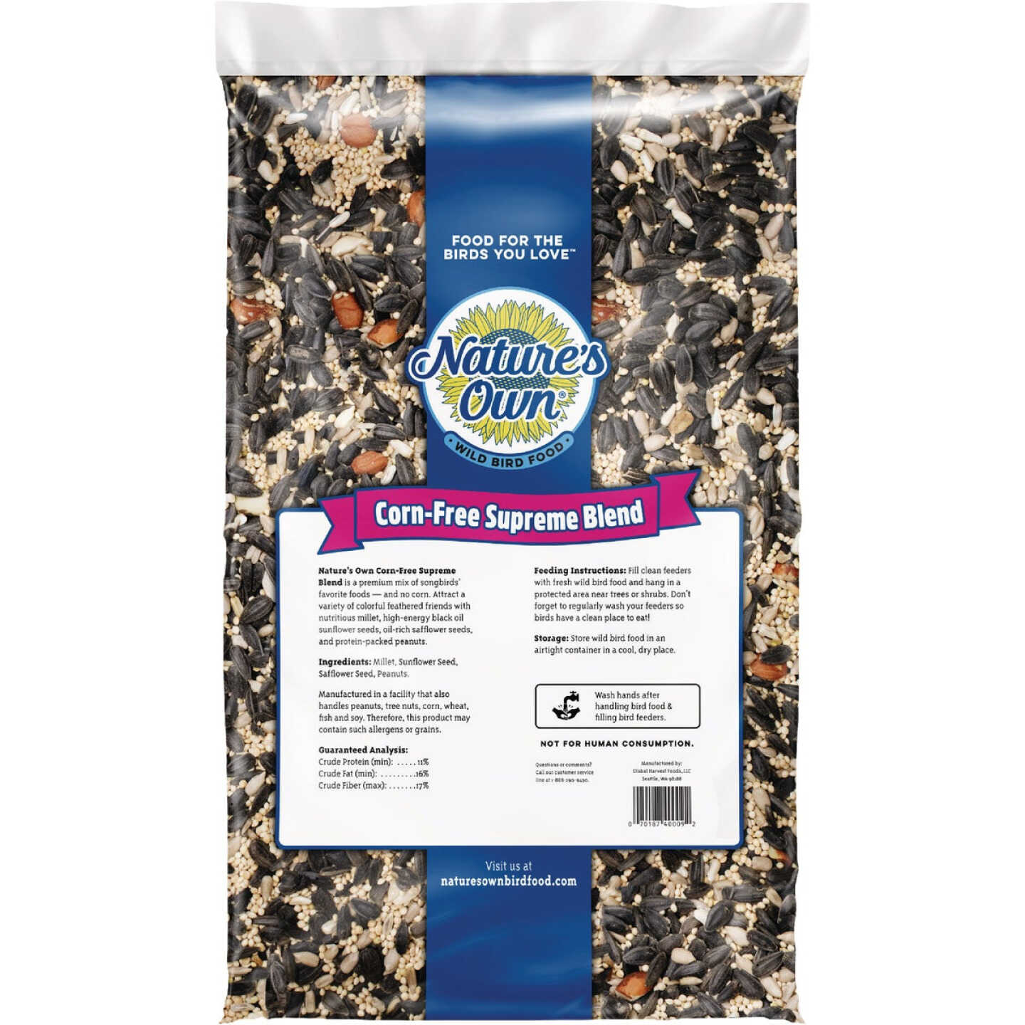 Nature's Own 20 Lb. Corn-Free Supreme Blend Bird Seed Image 2
