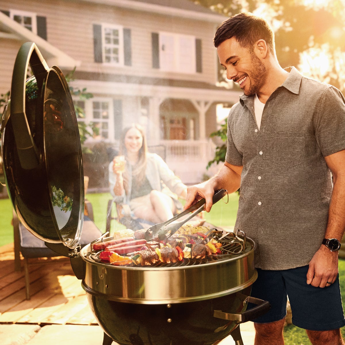 Napoleon PRO22 Charcoal Kettle Grill, Black Image 4