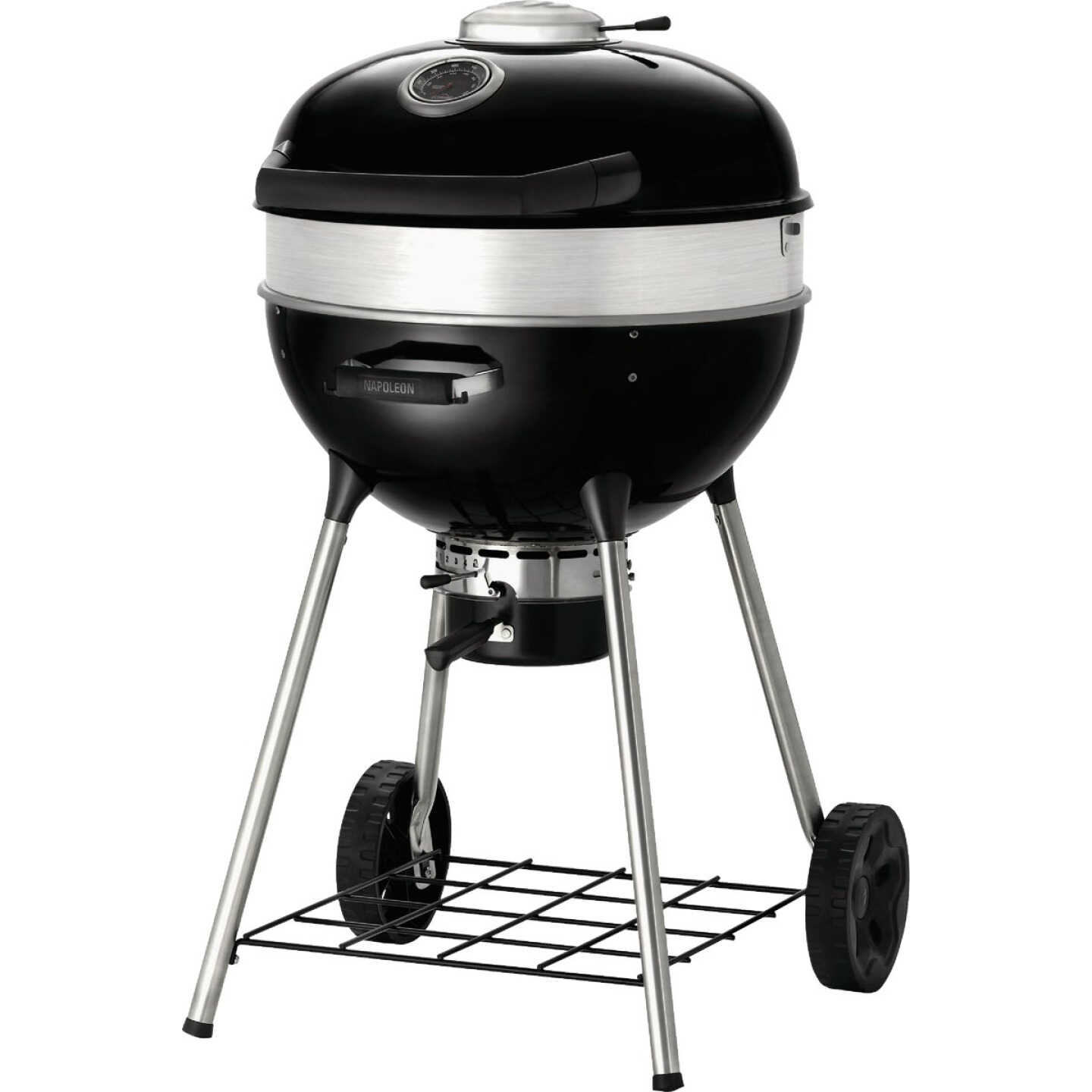 Napoleon PRO22 Charcoal Kettle Grill, Black Image 6