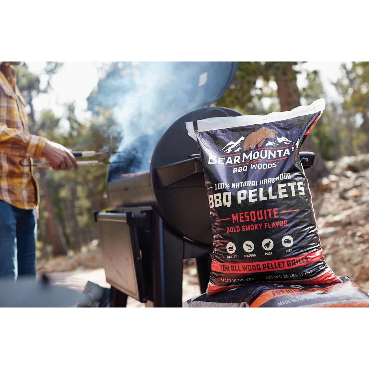 Bear Mountain BBQ Premium Woods 20 Lb. Mesquite Wood Pellet Image 3