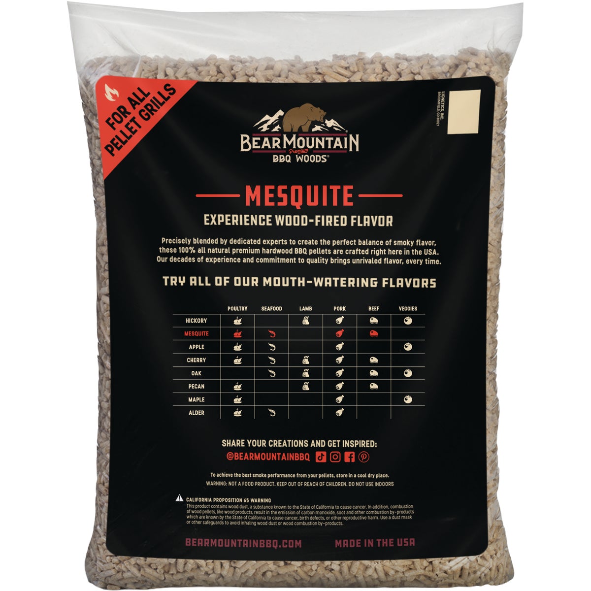 Bear Mountain BBQ Premium Woods 20 Lb. Mesquite Wood Pellet Image 4