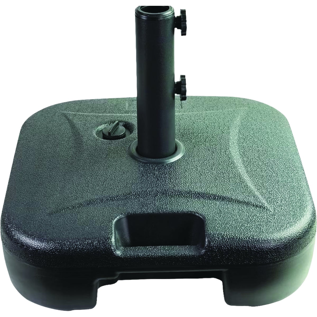 Sun-Ray Black Square Blow Mold Umbrella Base
