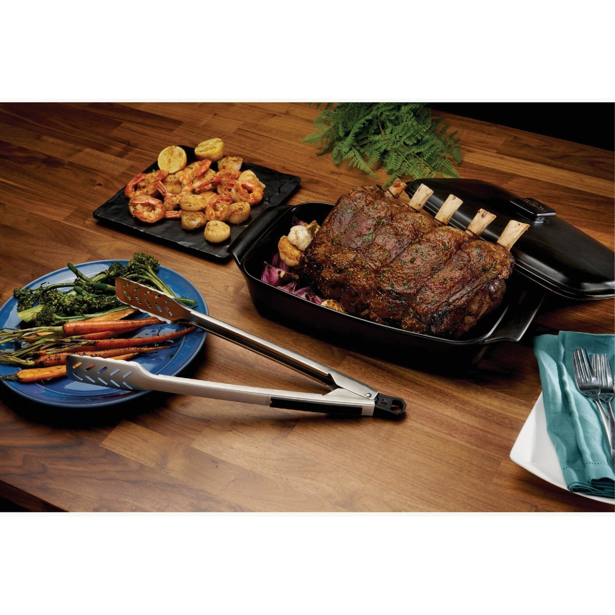 Napoleon QuickClick 17 In. Grill Tongs Image 2