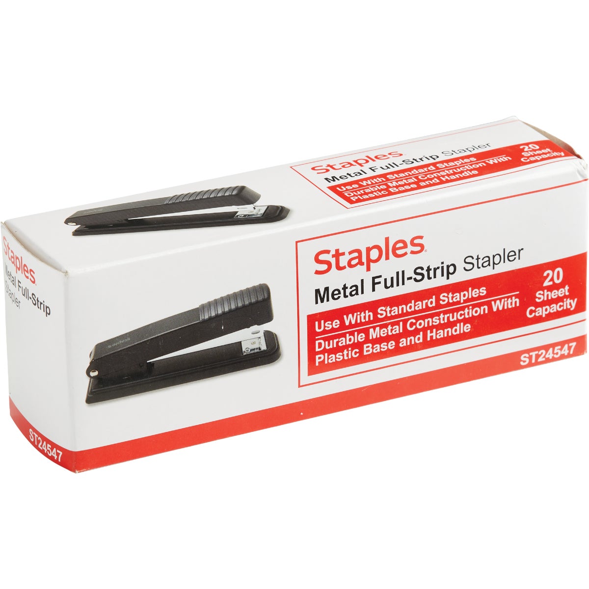 Staples 1/4 In. Staple 20-Sheet Desktop Stapler Image 3