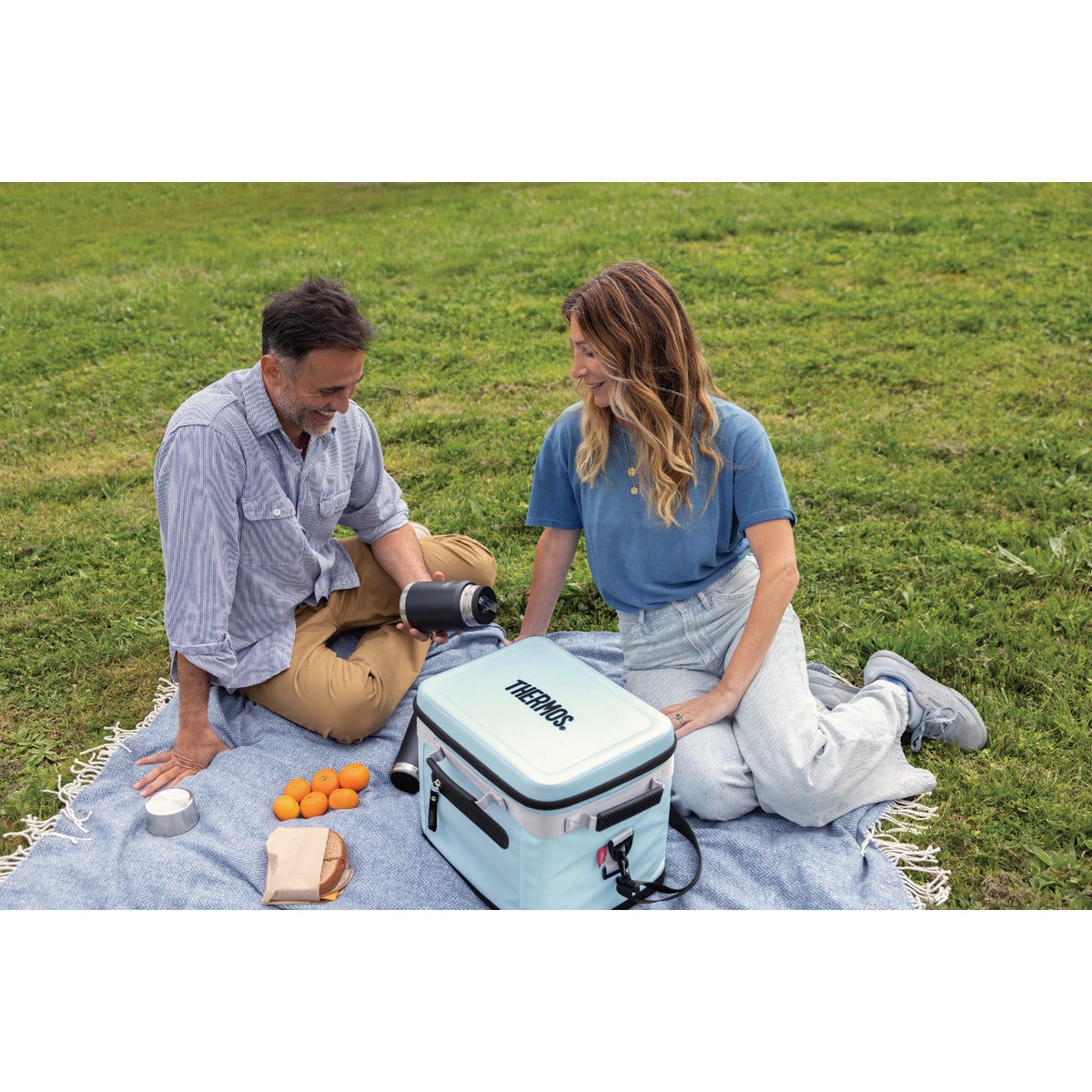 Thermos 24-Can Soft Side Cooler, Glacier Image 3