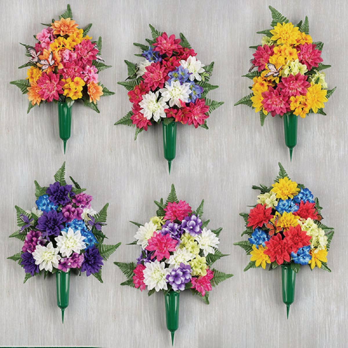 Gerson 26 In. Butterfly Flat Memorial Vase Display