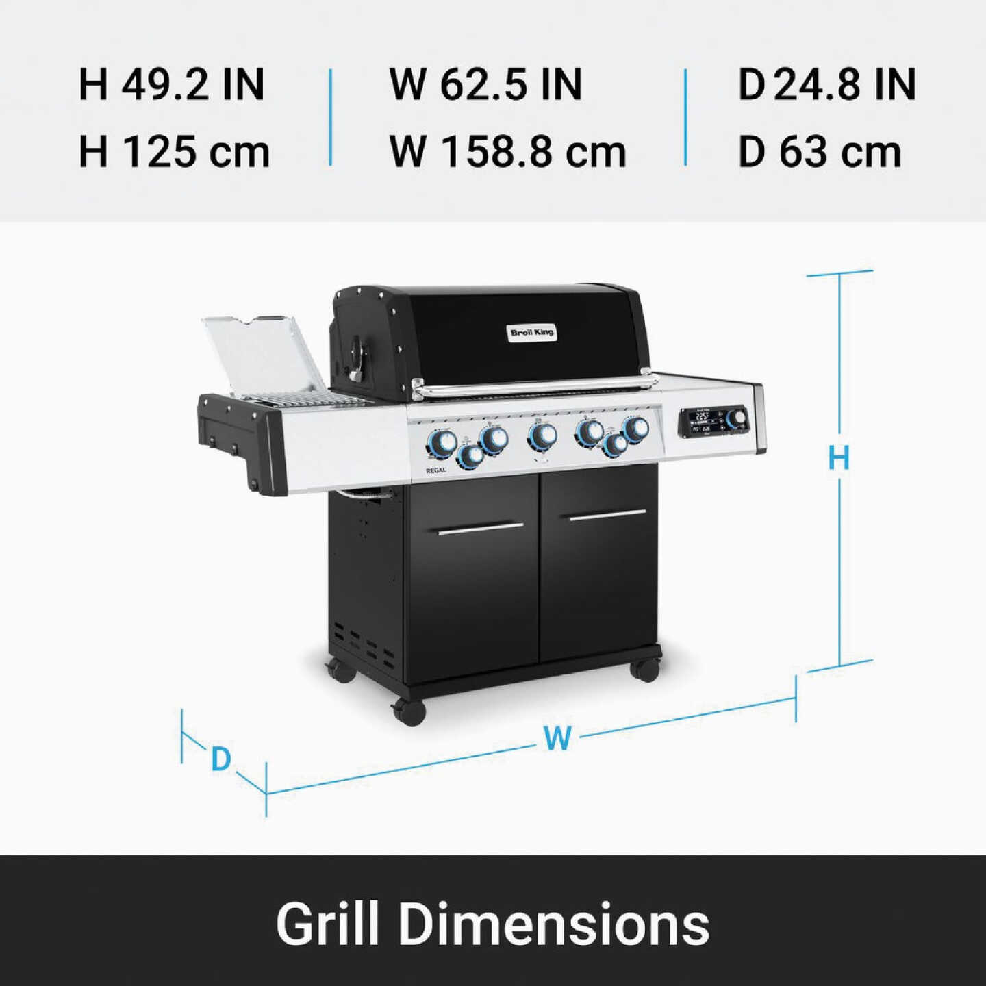 Broil King Regal Q 590 Pro IR LP Grill Image 4