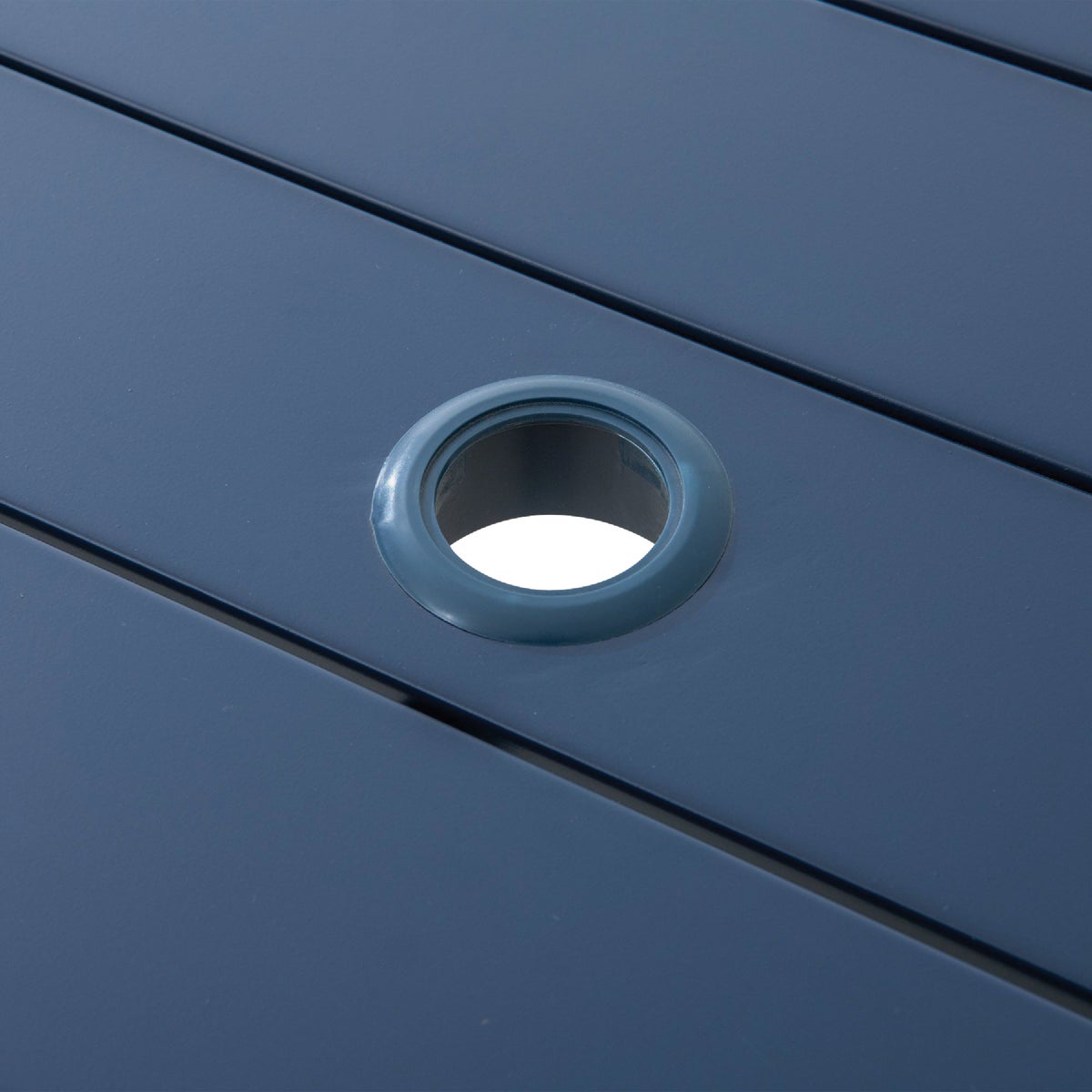 Sunjoy 38 In. Square Heavy-Duty Blue Steel Table Image 3