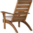 Linon Nantucket Natural Finish Wood Chair with Beige Cushion Image 6