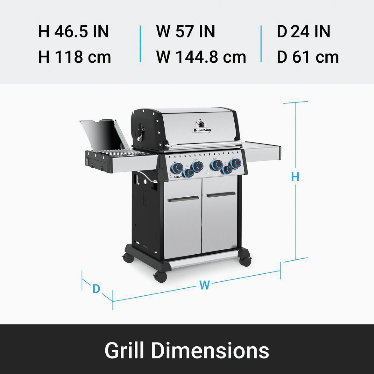 Broil King Baron S 490 PRO IR LP Grill Image 6