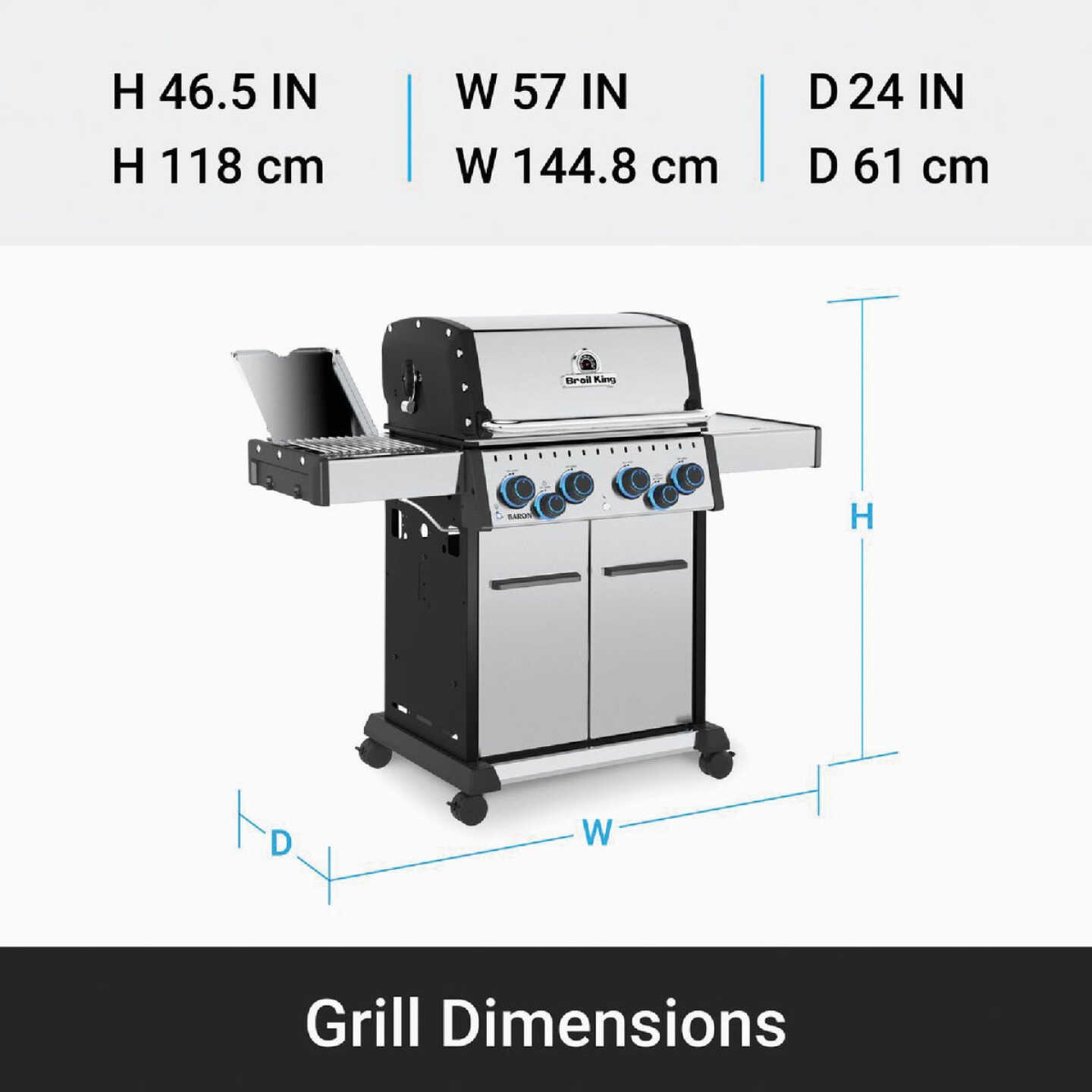 Broil King Baron S 490 PRO IR LP Grill Image 6