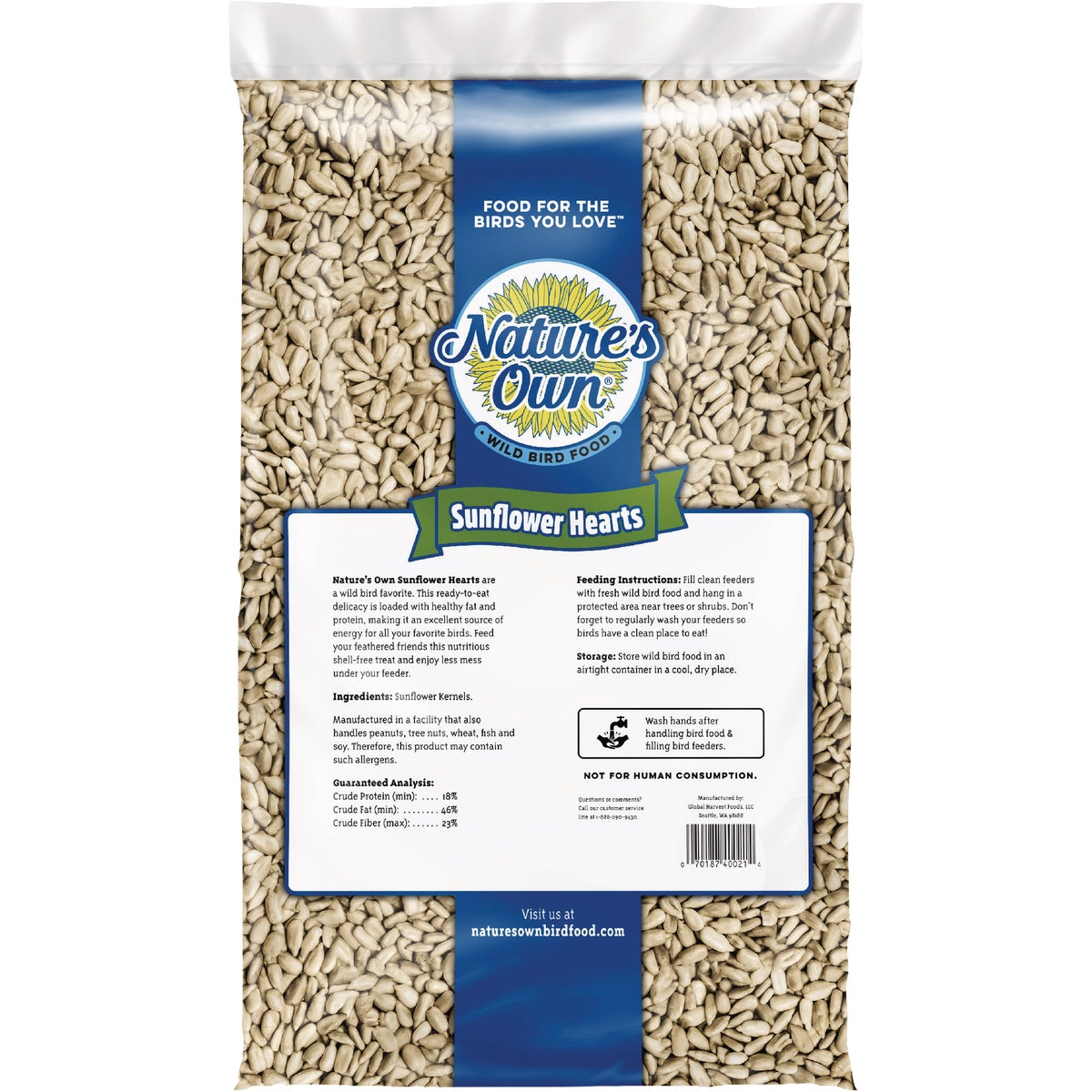 Nature's Own 15 Lb. Black Oil Sunflower Hearts Image 2