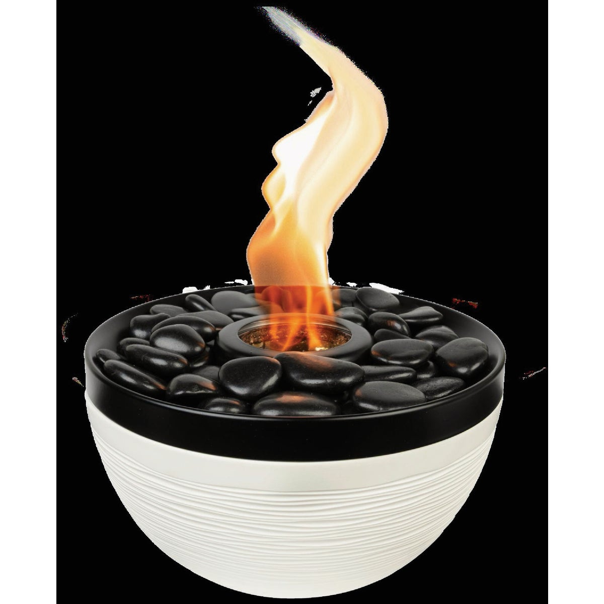 Sterno Medium Onyx and Ivory with Black Lid Tabletop Fire Pit Image 5