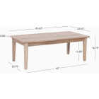 Linon Svana 45.63 In. W. x 23.63 In D. Natural Acacia Wood Coffee Table Image 2