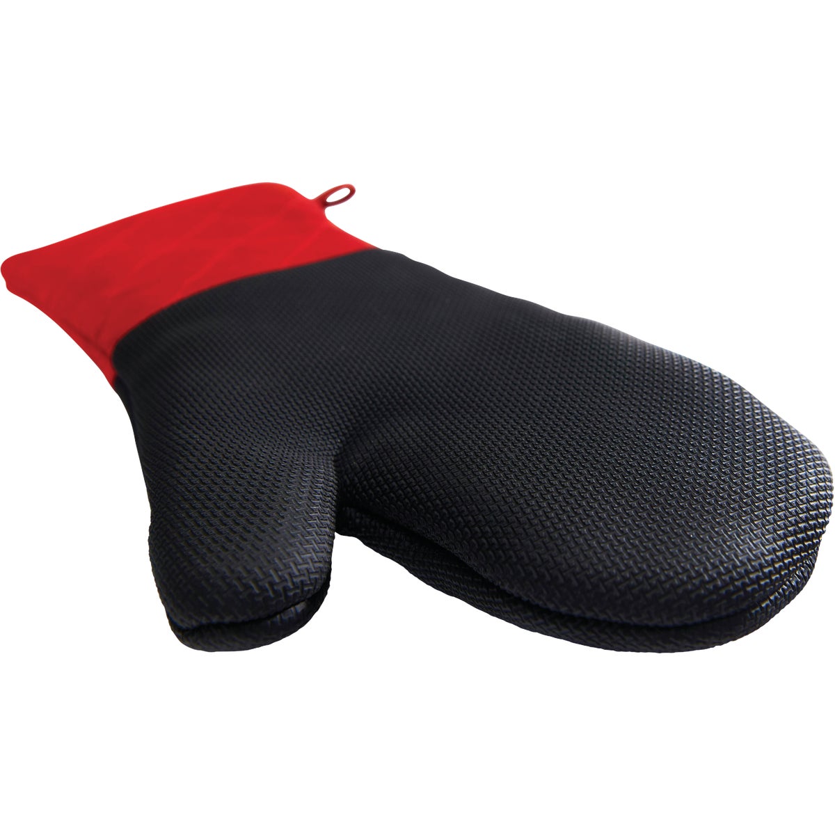 GrillPro 16 In. Black Heavy-Duty Silicone Palm Grill Mitt Image 1