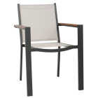 Outdoor Expressions Beige Grove 7-Piece Bamboo Top Patio Dining Set Image 9