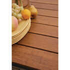 Outdoor Expressions Beige Grove 7-Piece Bamboo Top Patio Dining Set Image 4