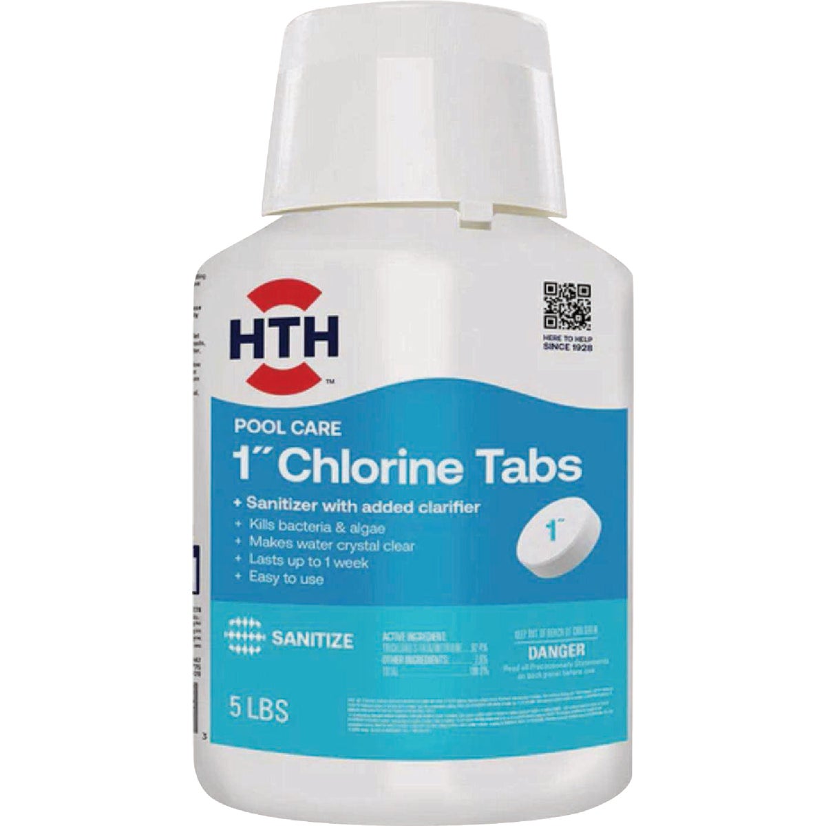 HTH Pool Care 1 In. 5 Lb. Chlorine Tabs Image 1