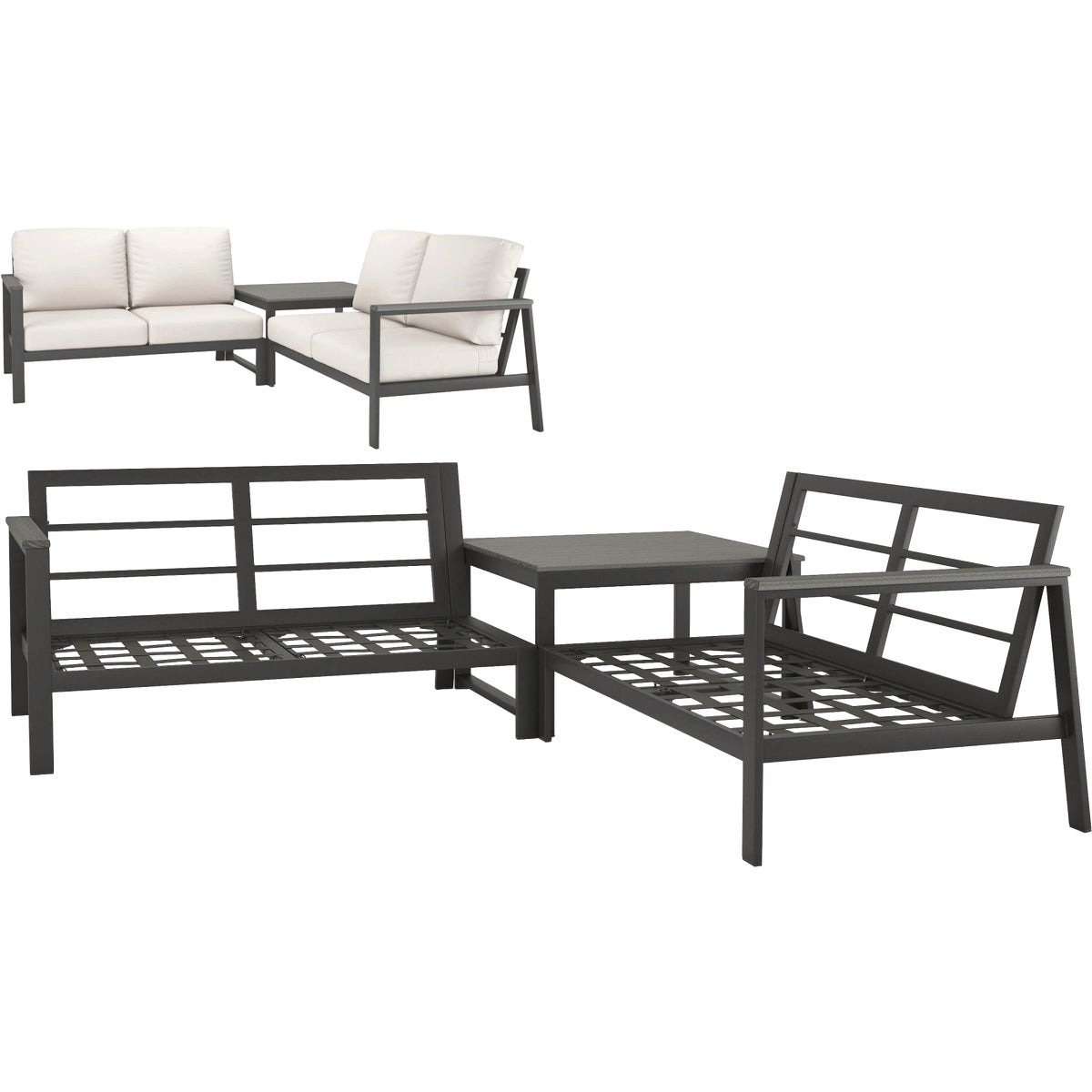 Northcape International Rockton 3-Piece Sectional Set (Frames Only) Image 2
