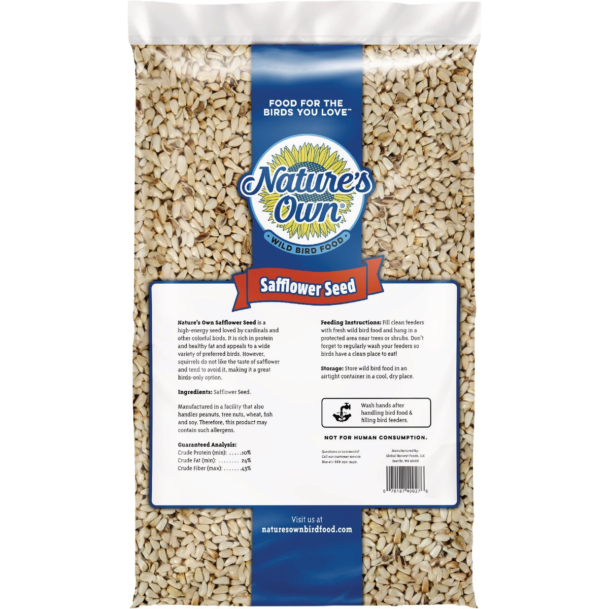 Nature's Own 8 Lb. Safflower Bird Seed Image 2