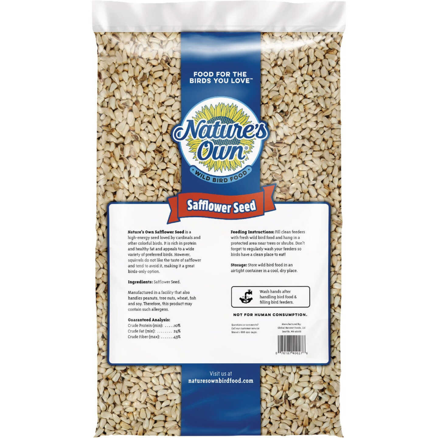 Nature's Own 8 Lb. Safflower Bird Seed Image 2