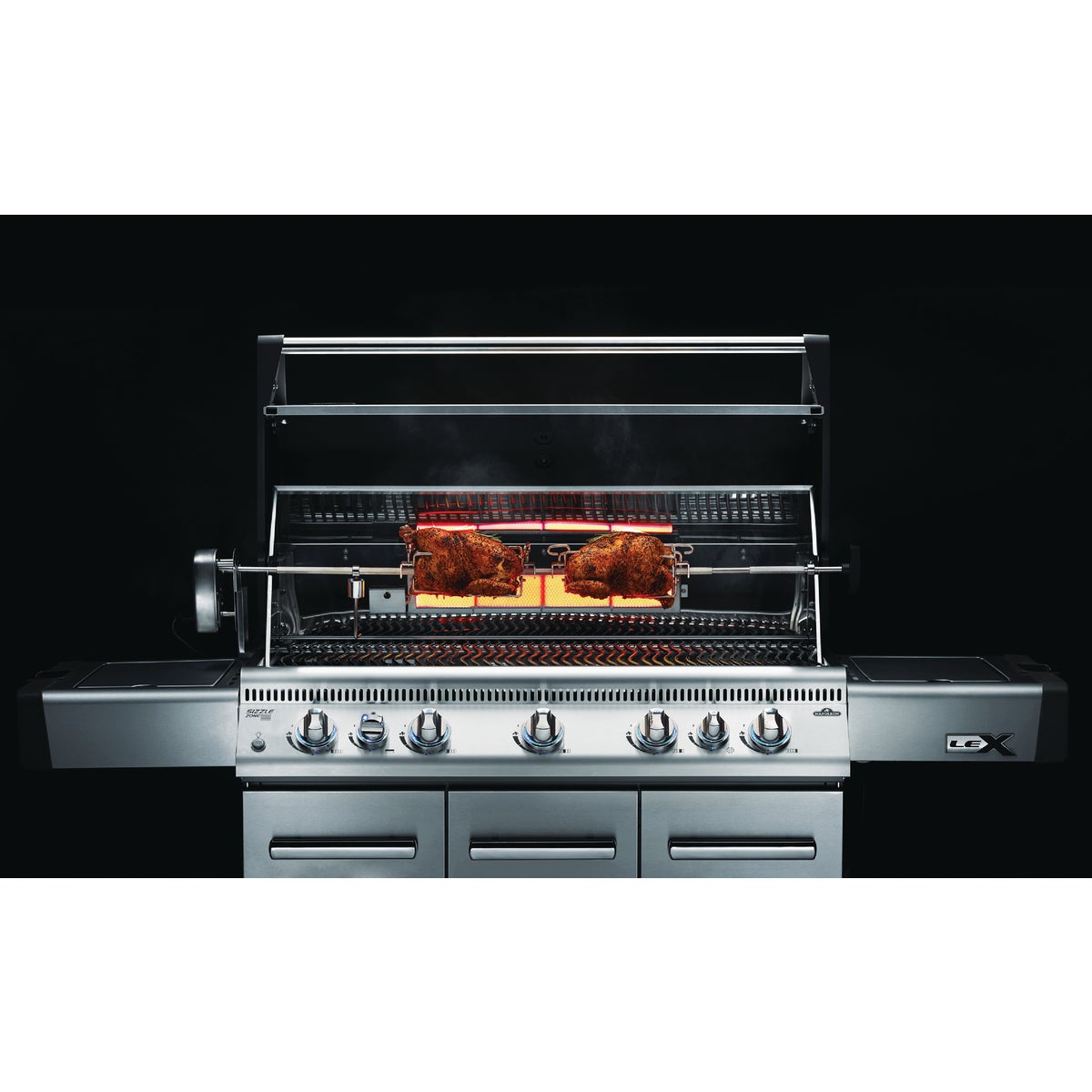 Napoleon Charcoal PRO Grill Commercial Grade Rotisserie Kit Image 3