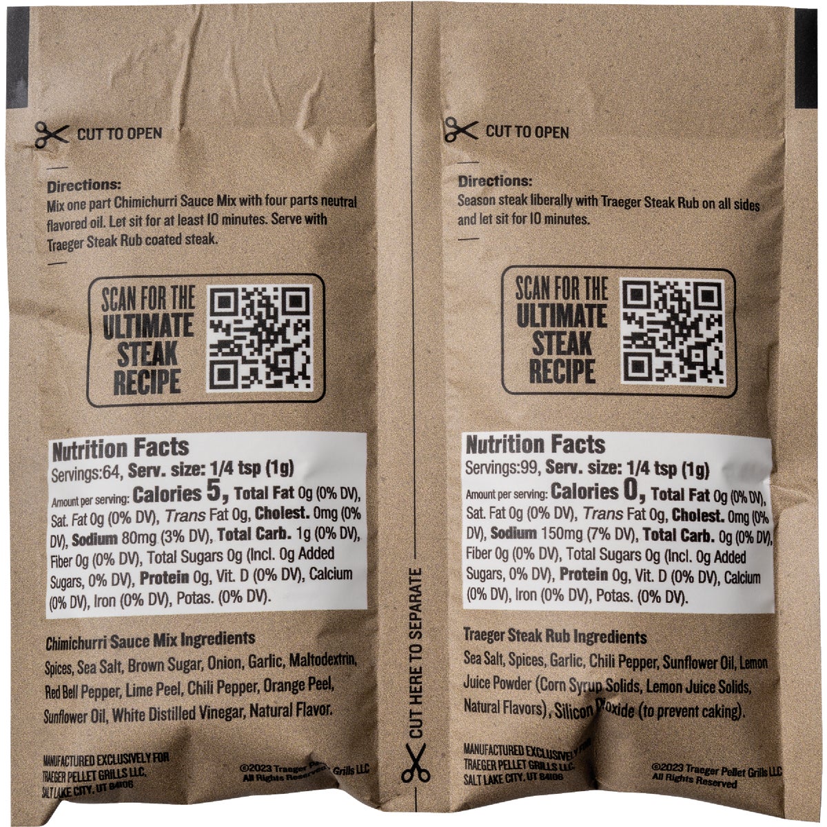 Traeger 18 Lb. Ultimate Steak Blend All-Natural Wood Grilling Pellets with Rub & Sauce Kit Image 4