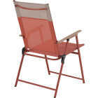 Sunjoy Heavy-Duty Steel Textilene Brick Folding Chair Image 4