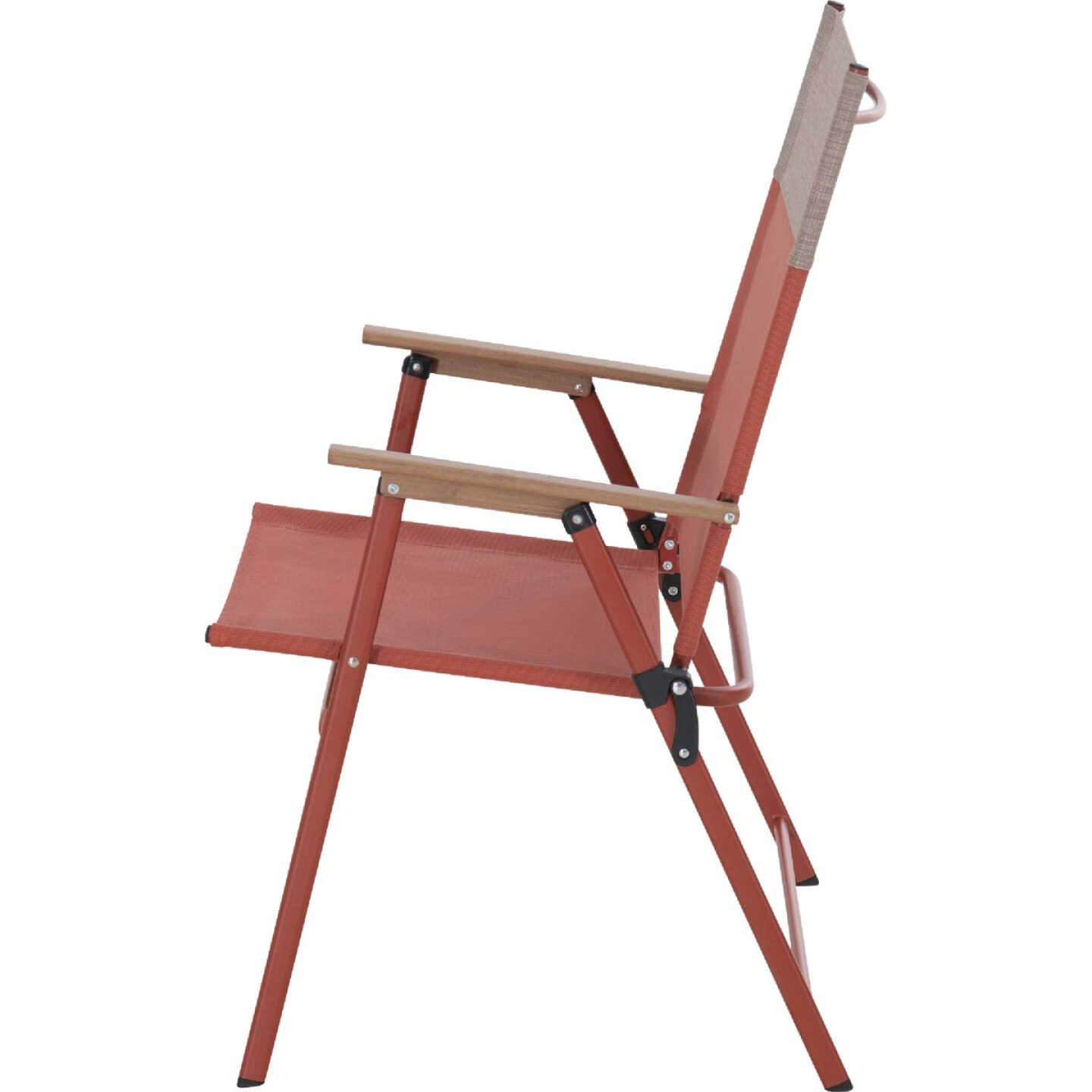 Sunjoy Heavy-Duty Steel Textilene Brick Folding Chair Image 3
