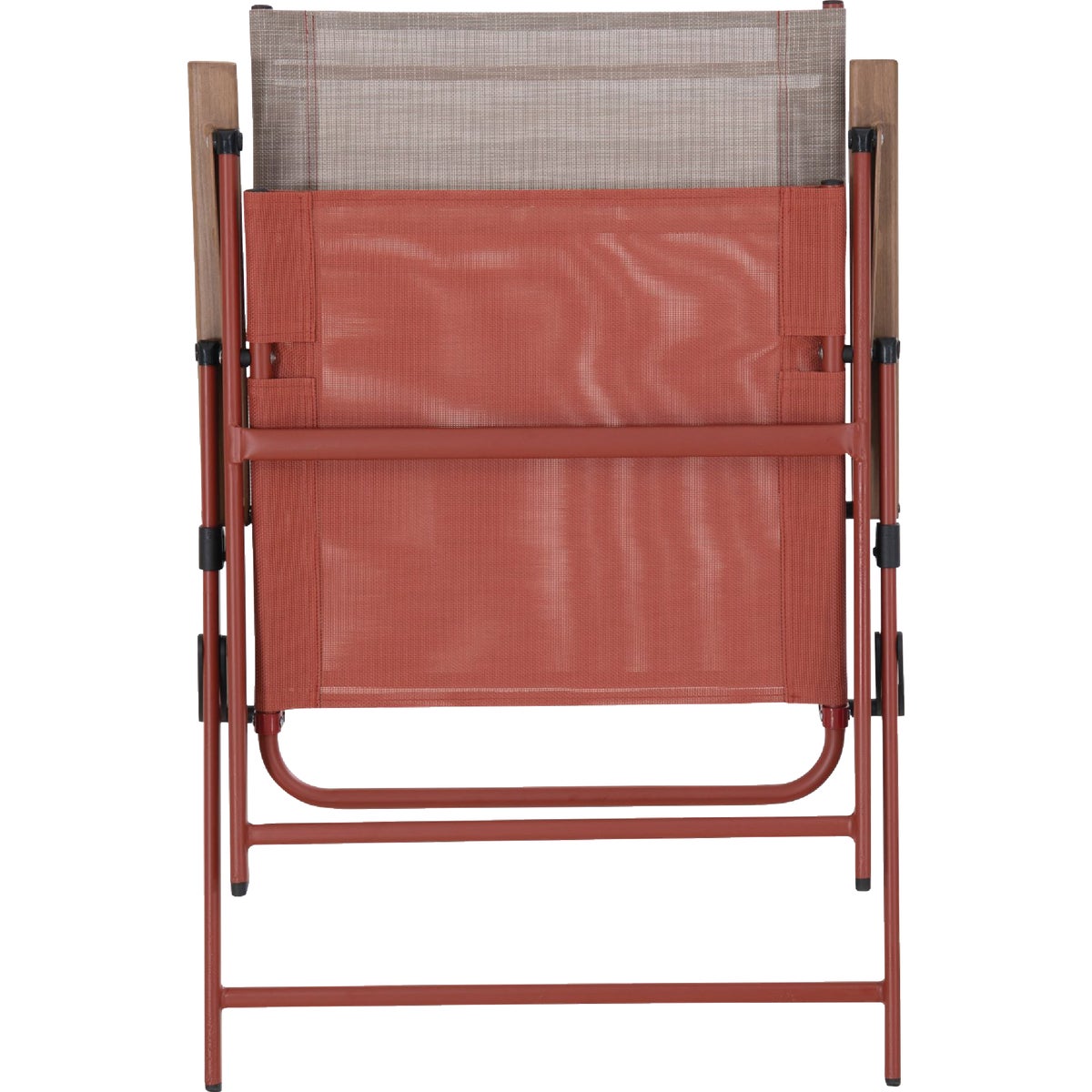 Sunjoy Heavy-Duty Steel Textilene Brick Folding Chair Image 5