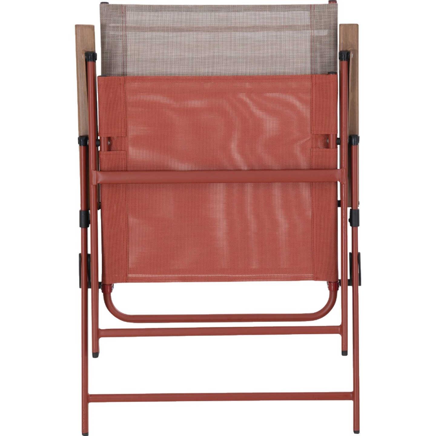 Sunjoy Heavy-Duty Steel Textilene Brick Folding Chair Image 5