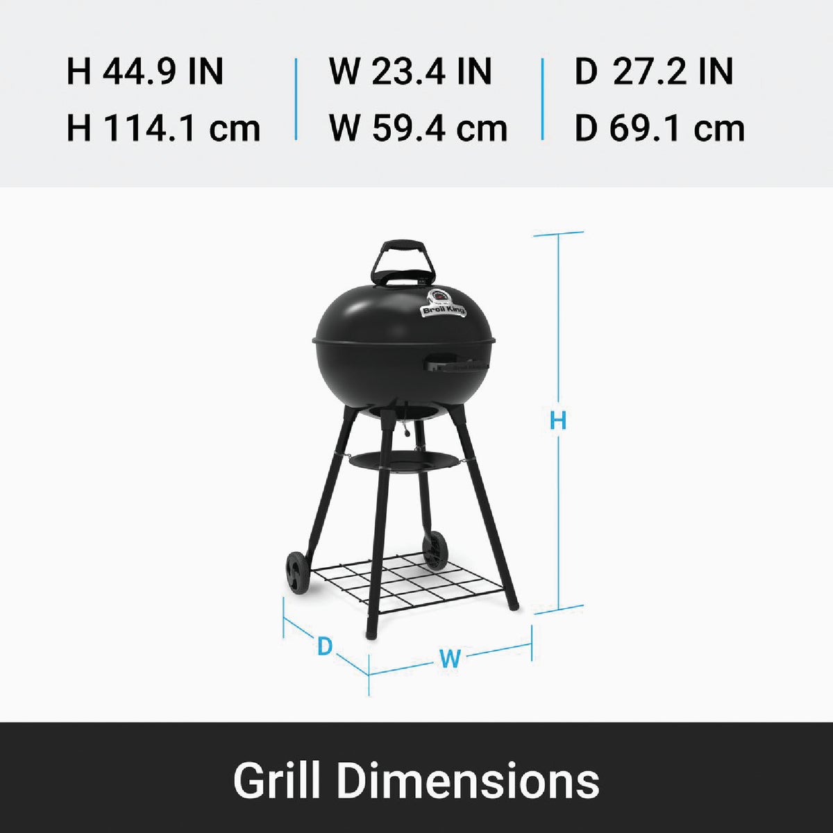 Broil King 22.5 In. Basic Kettle Grill Image 3