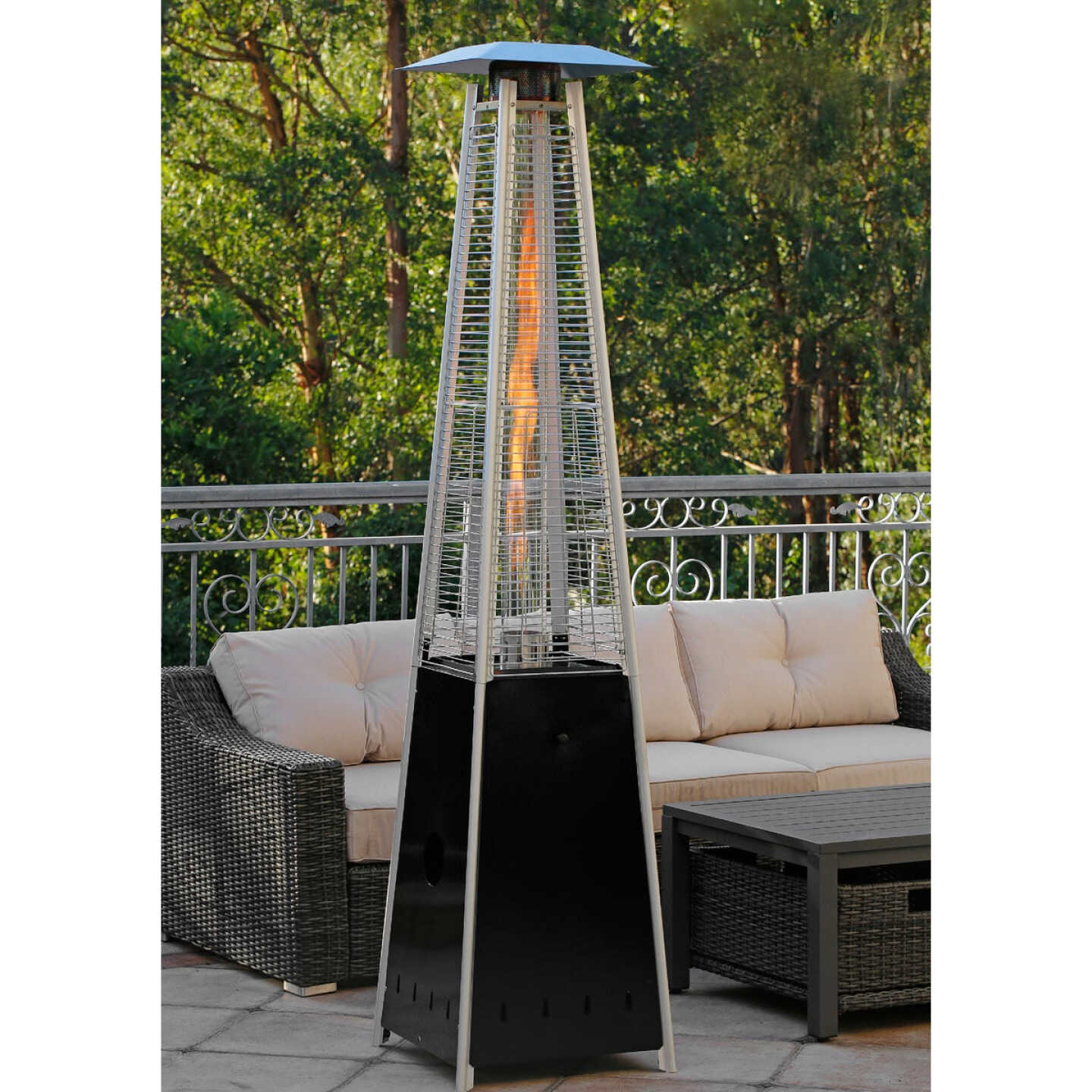 Style Built Pyramid Style Gas Patio Heater Image 1