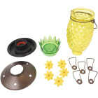 Perky Pet 28 Oz. Glass Top Fill Pineapple Hummingbird Feeder Image 4