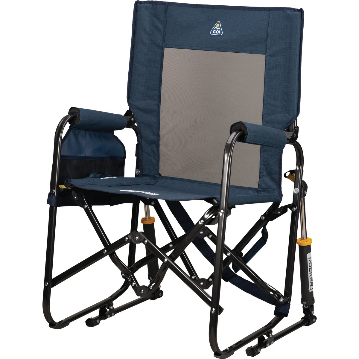 GCI Outdoor Stowaway Heather Indigo Folding Rocker