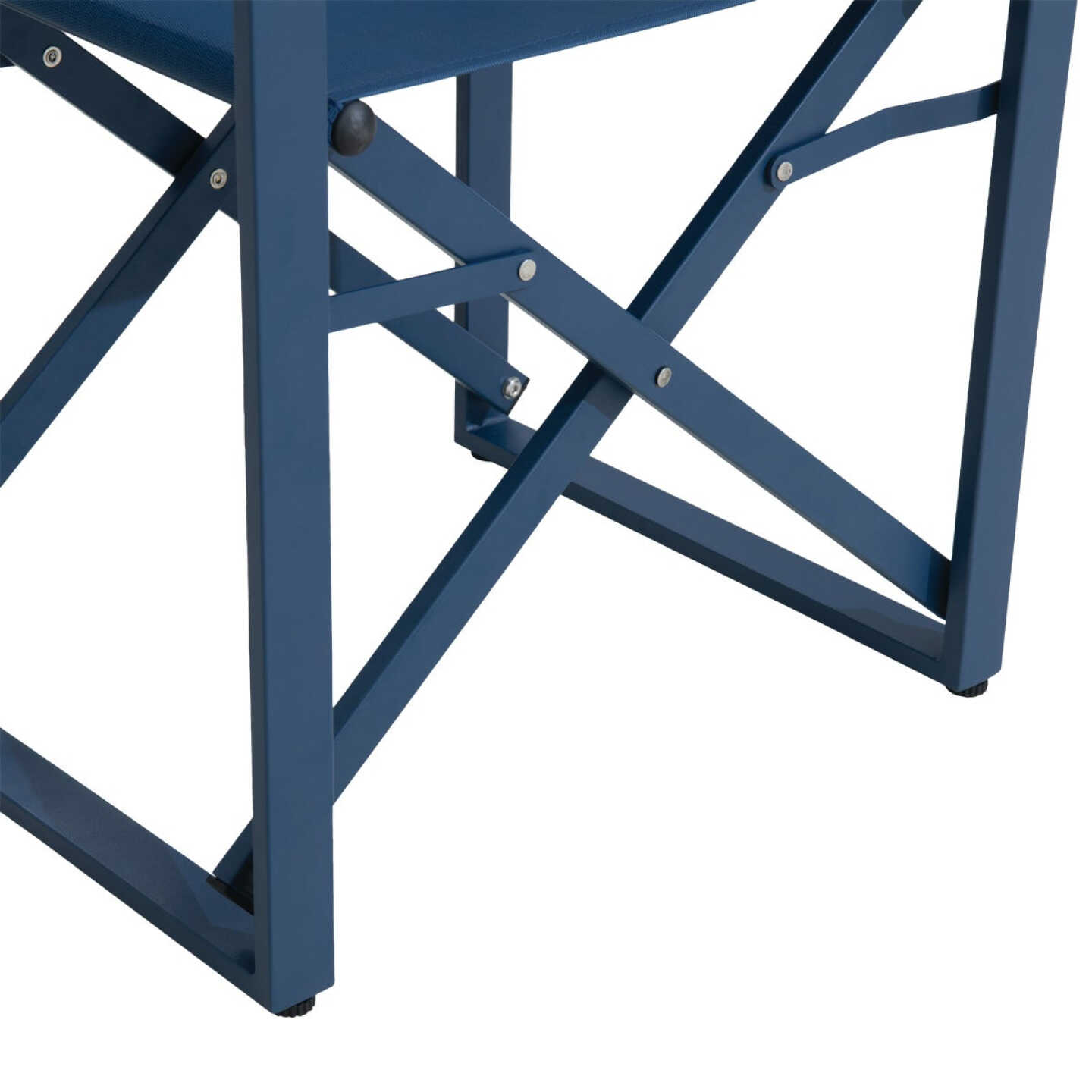 Sunjoy Heavy-Duty Steel Textilene Blue Folding Chair Image 7