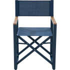 Sunjoy Heavy-Duty Steel Textilene Blue Folding Chair Image 2