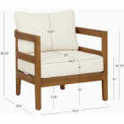 Linon Cape May Wood Club Chair Image 2