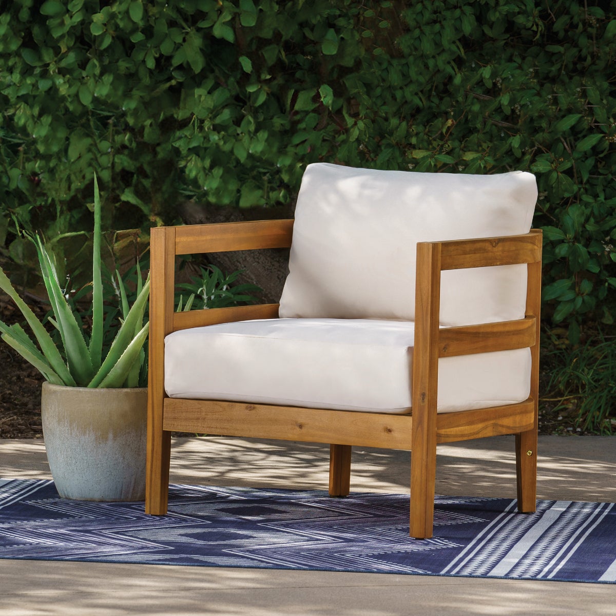 Linon Cape May Wood Club Chair Image 3