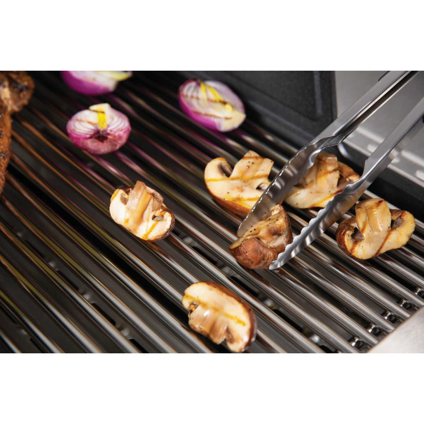 Broil King 13.69 In. Stainless Steel Soft Grip Barbeque Tongs Image 2
