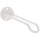 National Hardware 7 In. White Steel Wall Base Plant Hanger Image 1